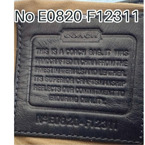 Coach Soho Vintage Bag - Navy Blue Coach Purse - Large Coach Bag - Picture 4 of 8